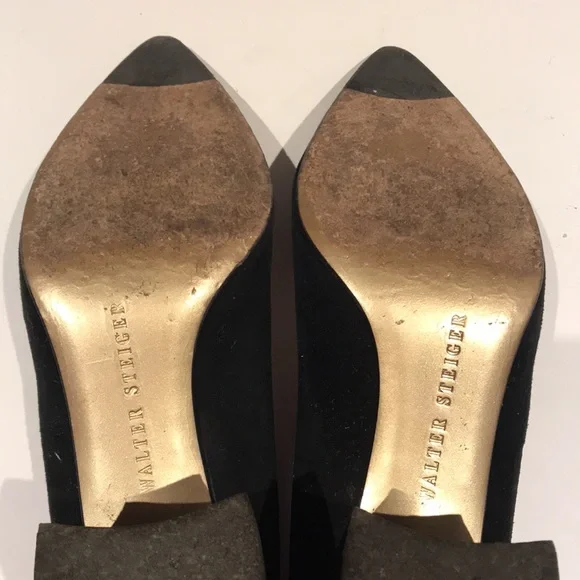 Walter Steiger suede block heel - Picture 5 of 5